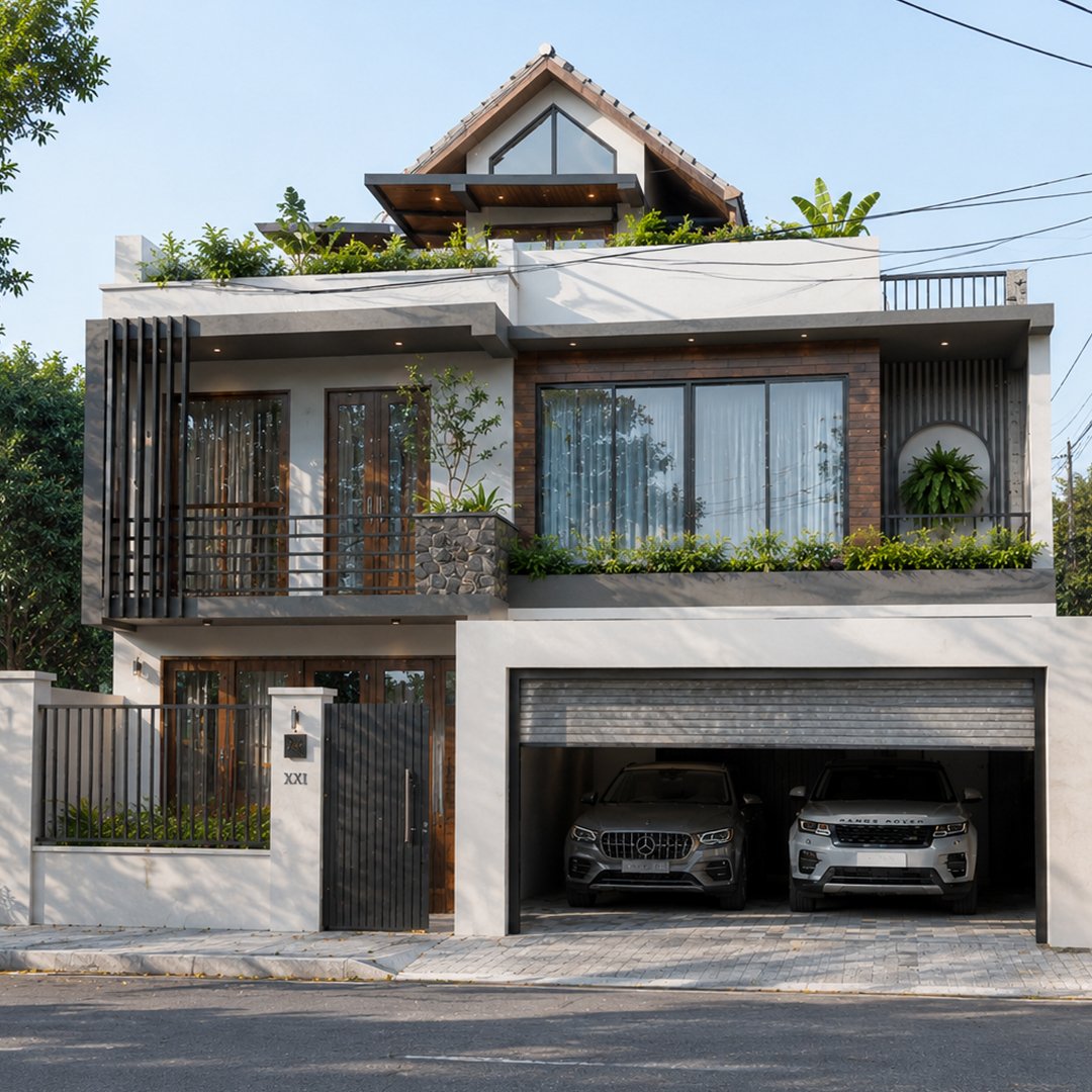 Modern residential architectural design by Nara Engineering